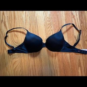 PINK black push up bra